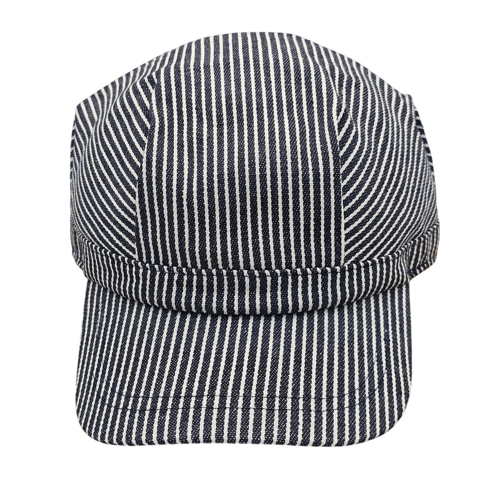 Broner New Hickory Stripe Railroad Engineer Cap Men's Size XL 100% Cotton Hat